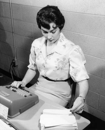 1960s Key Punch Operator