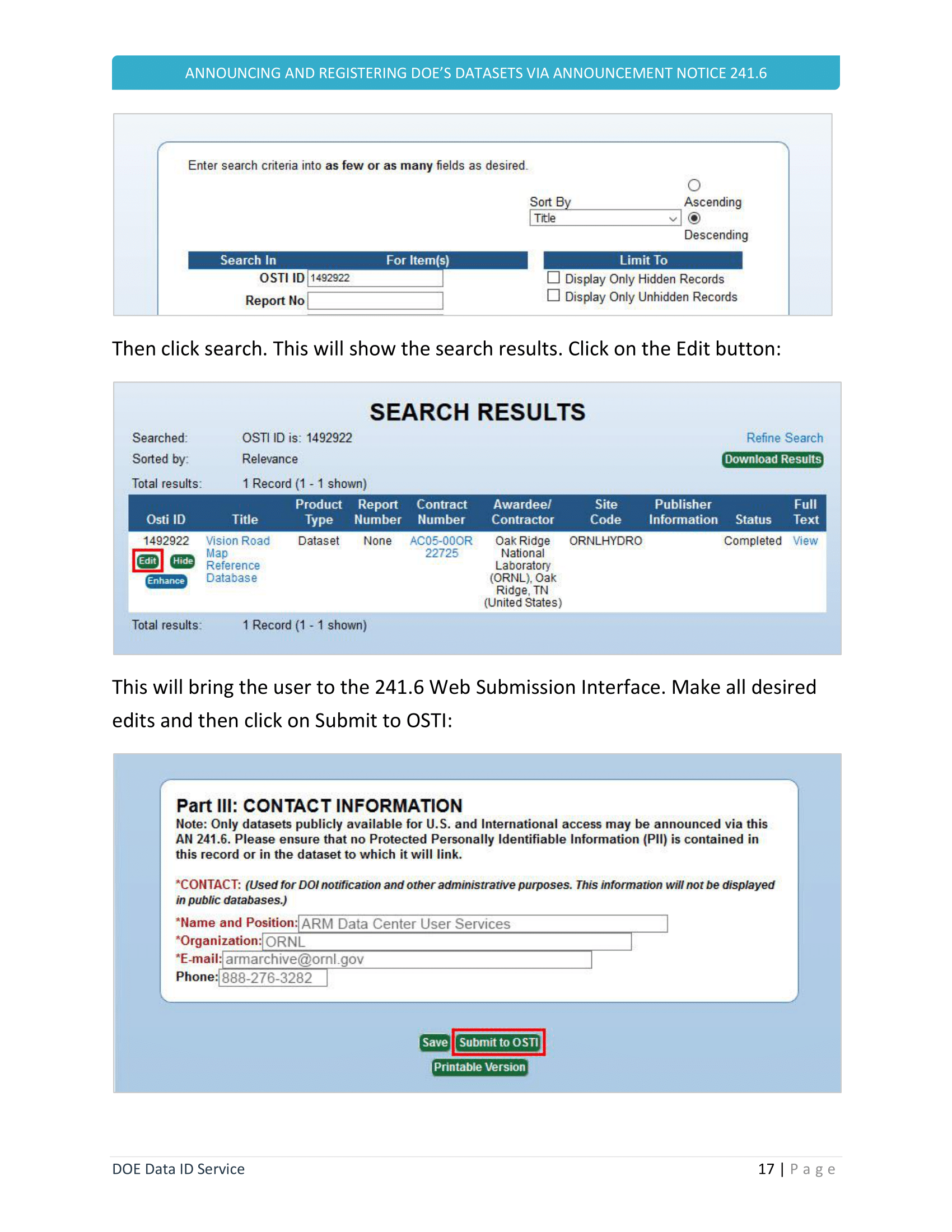 Figure 277743: DOE Data ID Service Manual v7-2 Jan2021 page 19