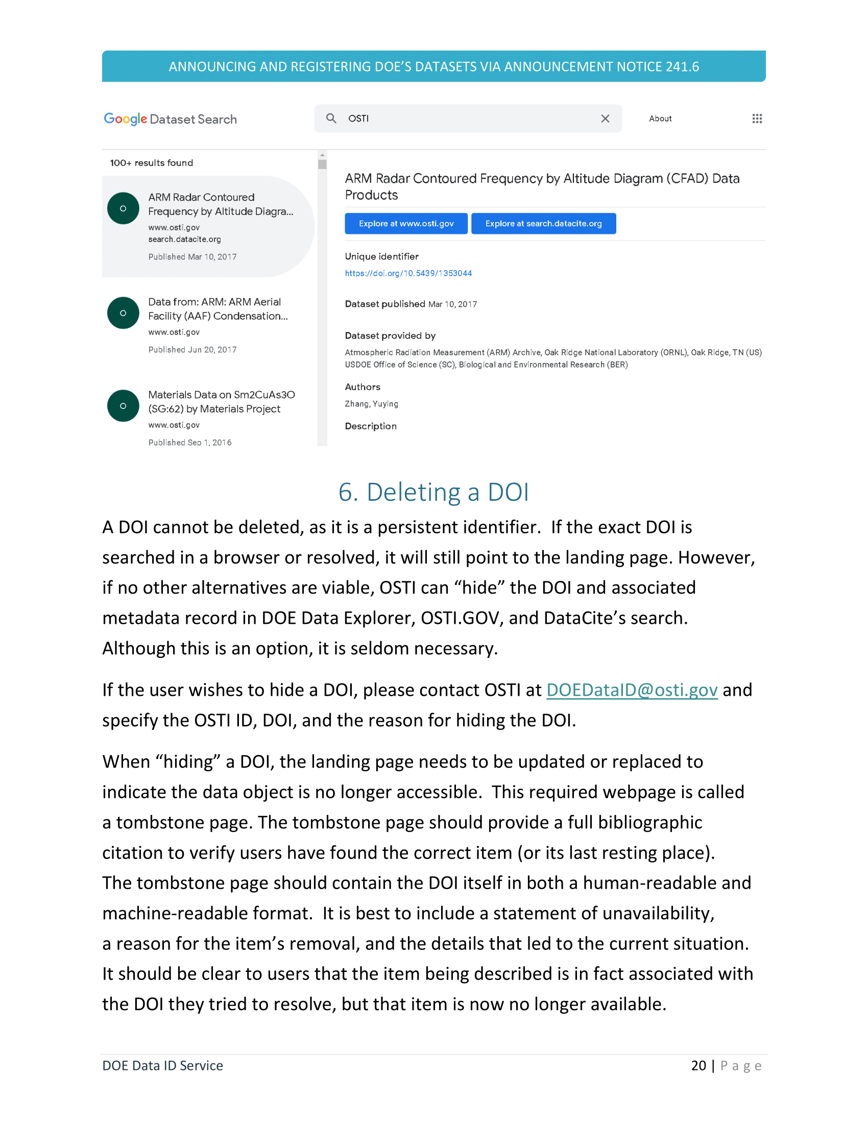 Figure 277746: DOE Data ID Service Manual v7-2 Jan2021 page 22
