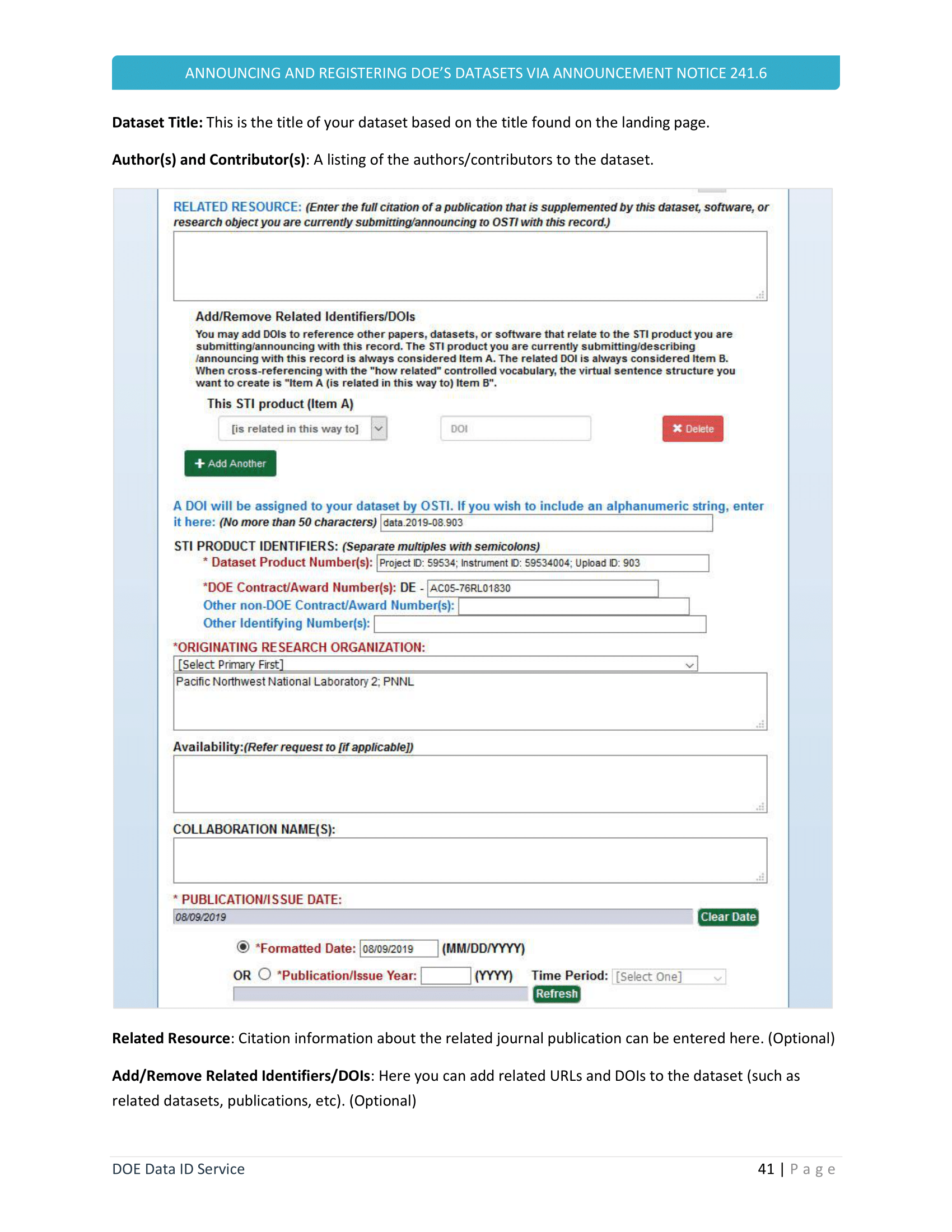 Figure 277767: DOE Data ID Service Manual v7-2 Jan2021 page 43