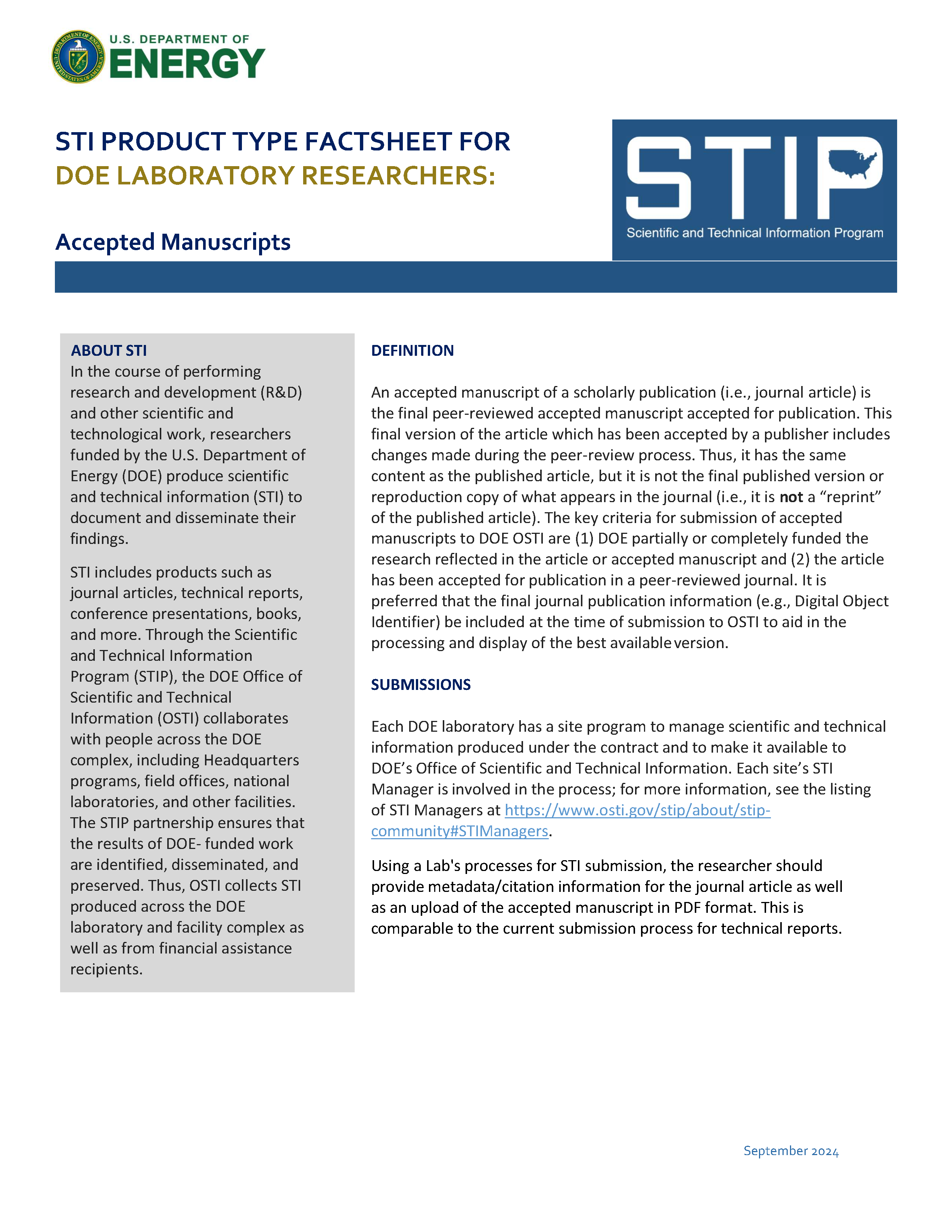 Accepted Manuscripts - Labs Page 1
