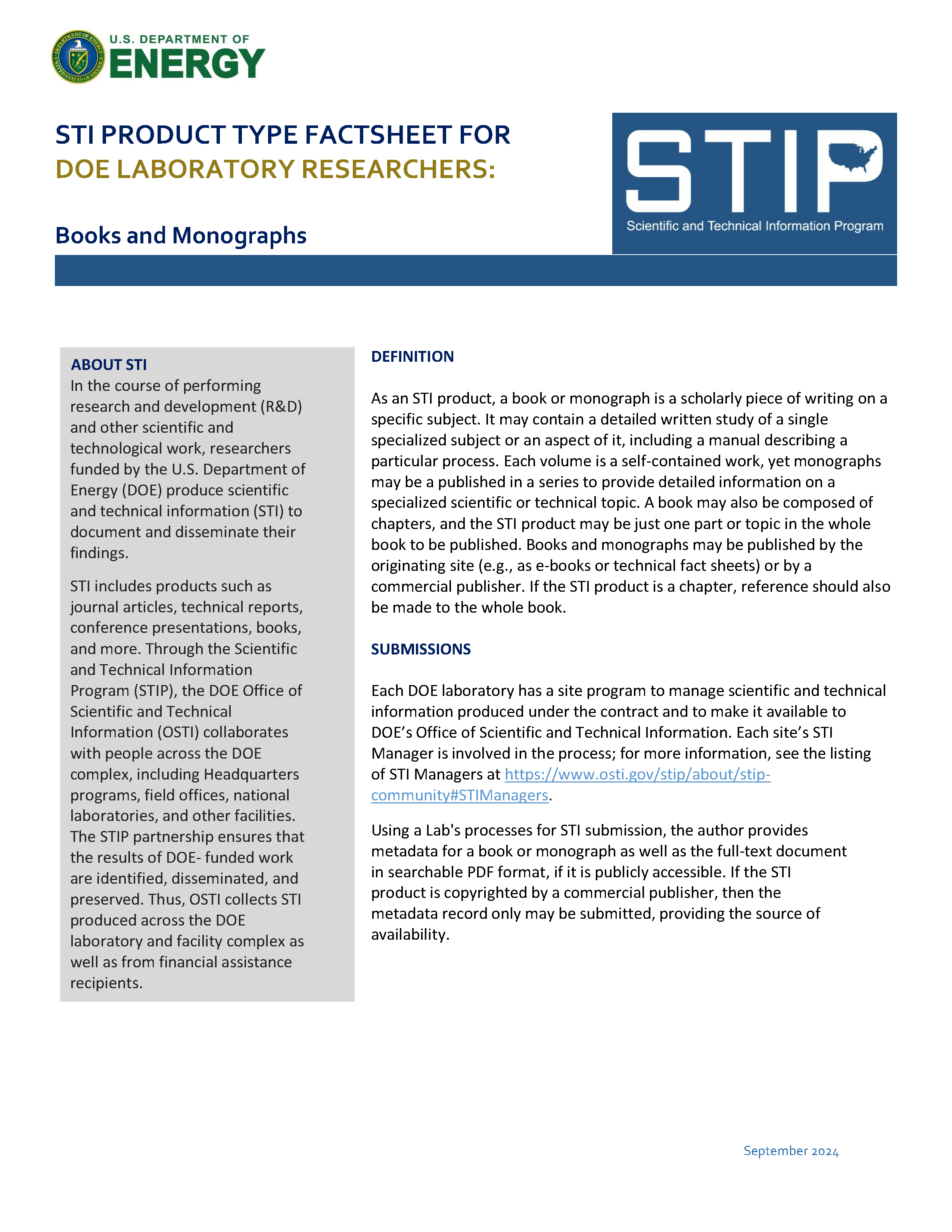 Books and Monographs - Labs Page 1