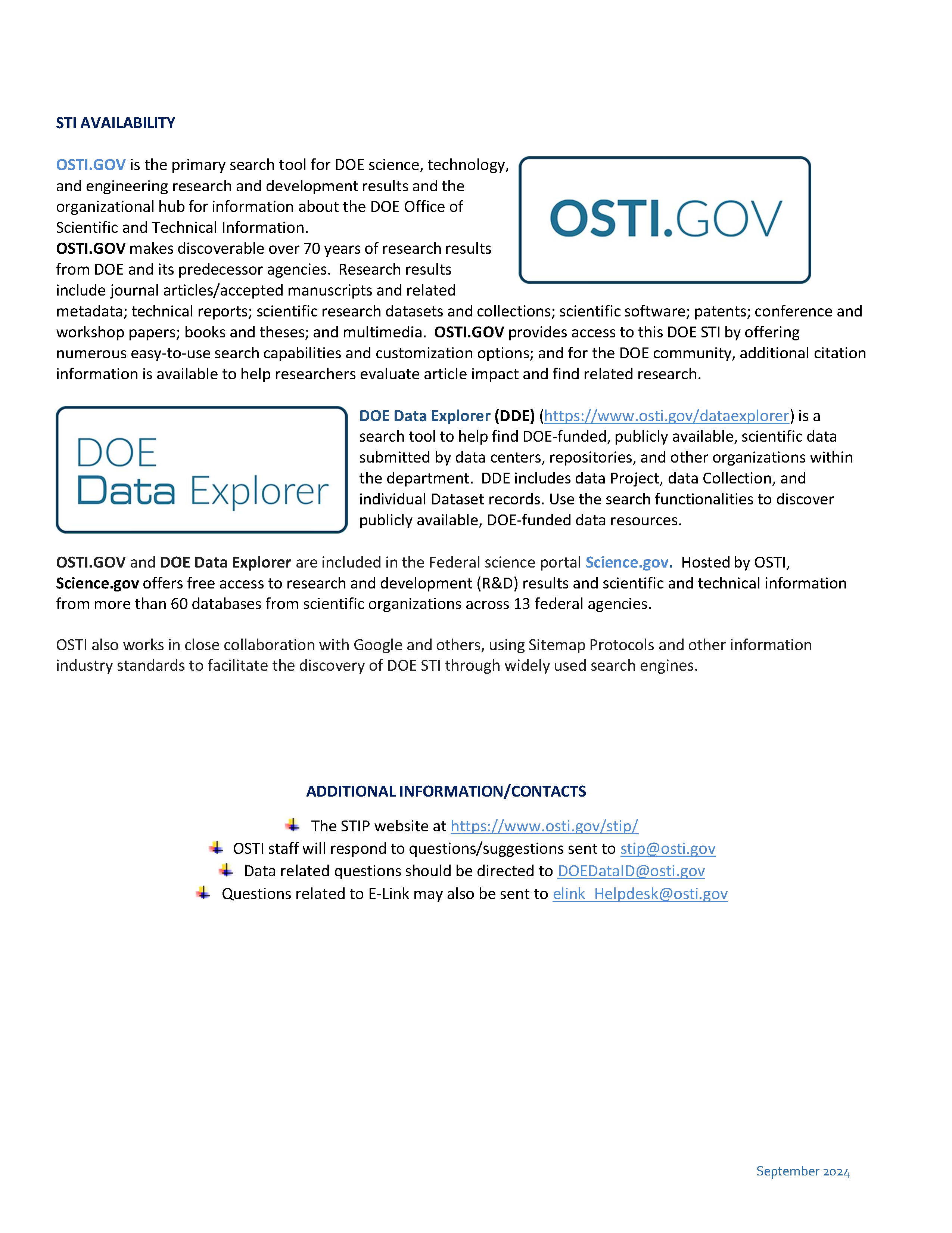 Scientific Datasets - Grantees Page 2
